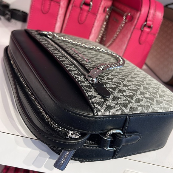 Michael Kors Jet Set Item Large Ombré EW Signature ZP Chain XBody Logo Crossbody - Picture 8 of 15